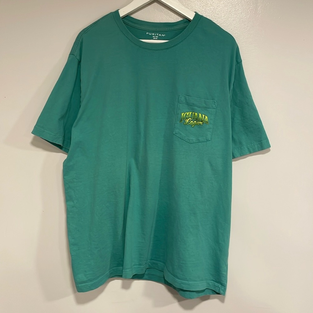 Iguana Lager beer graphic shirt
